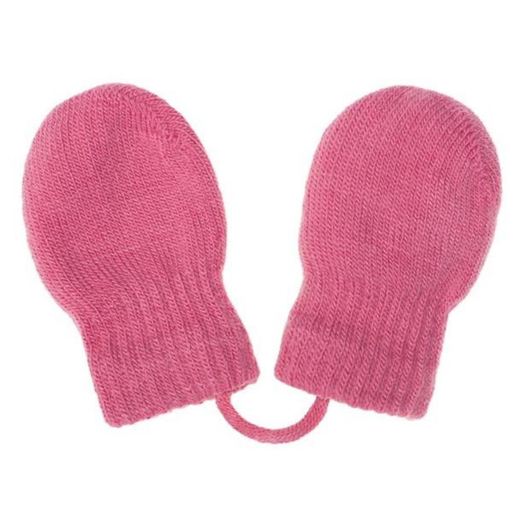 Detské zimné rukavičky New Baby ružové 56 (0-3m)