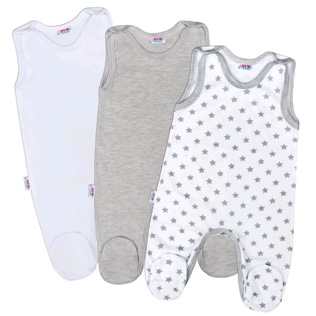 Dojčenské dupačky New Baby Classic II Uni 3ks 56 (0-3m)
