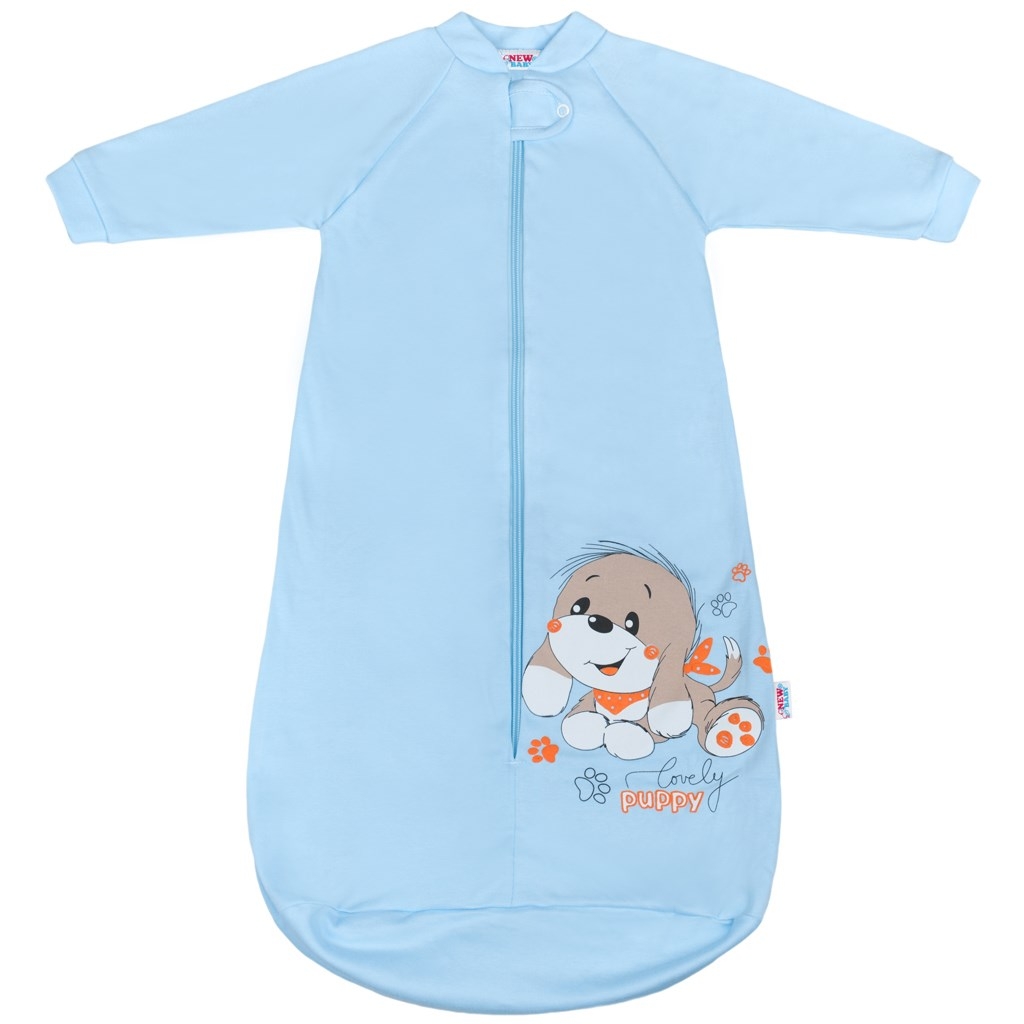 Dojčenský spací vak New Baby psík modrý 80 (9-12m)