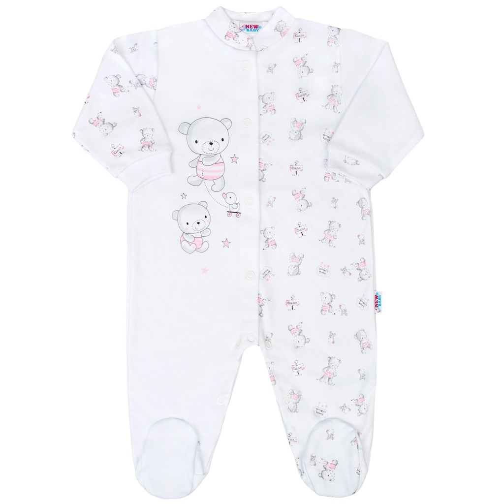 Dojčenský overal New Baby Bears ružový 62 (3-6m)