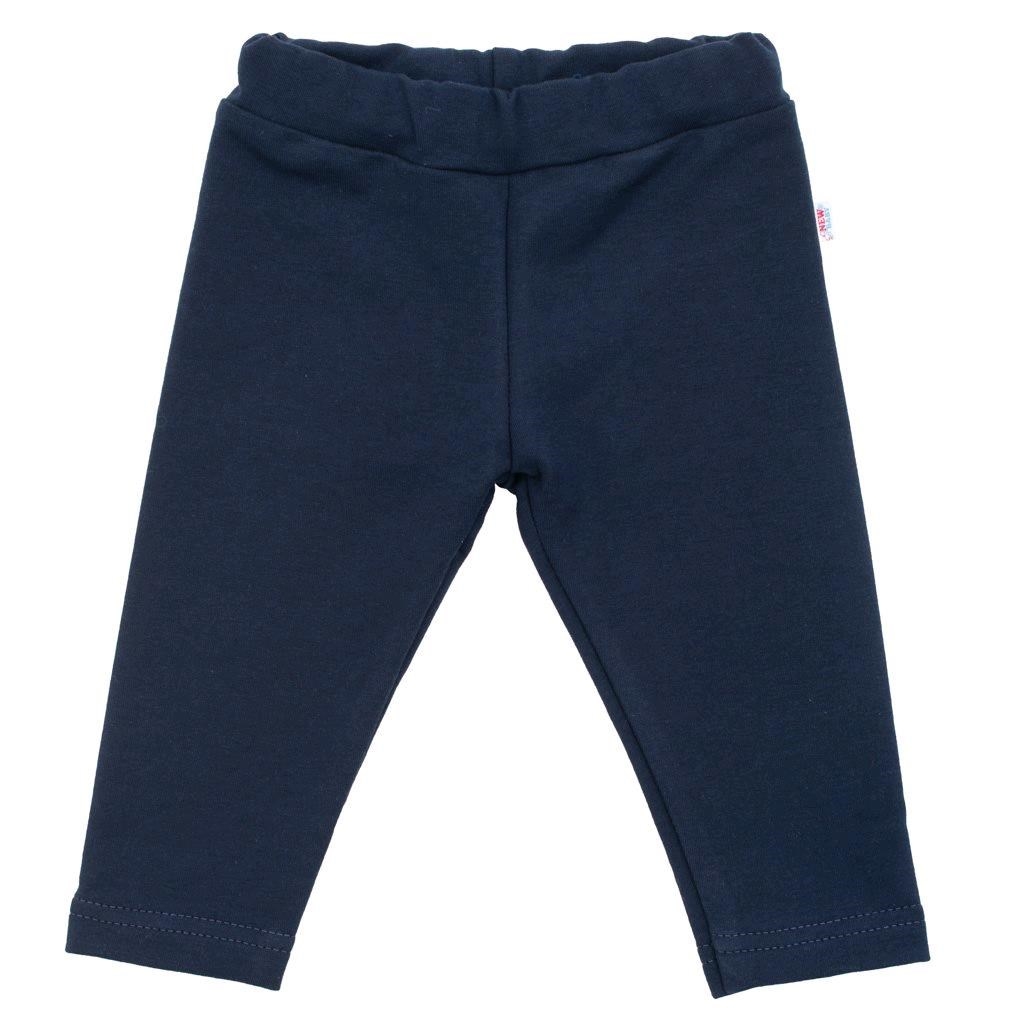 Dojčenské bavlnené legíny New Baby Leggings tmavo modré 80 (9-12m)