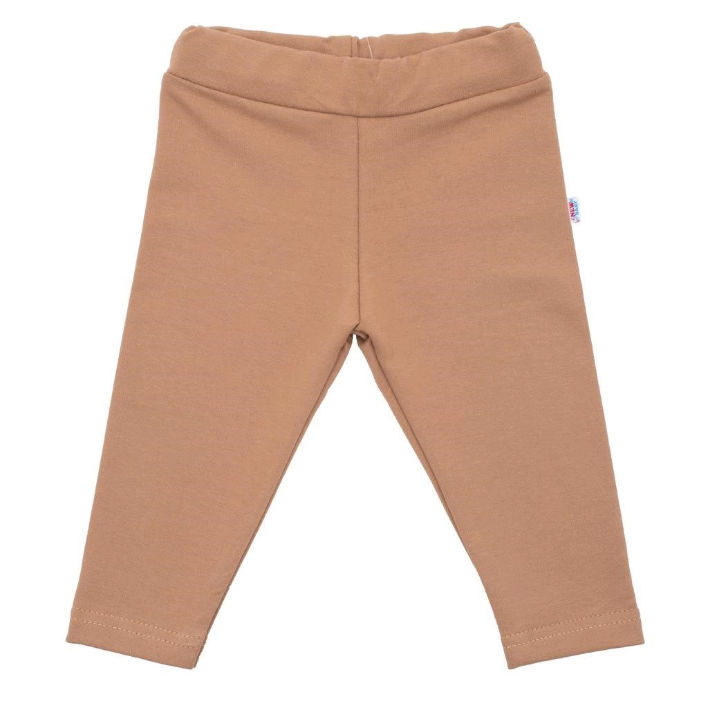 Dojčenské bavlnené legíny New Baby Leggings hnedé 92 (18-24m)