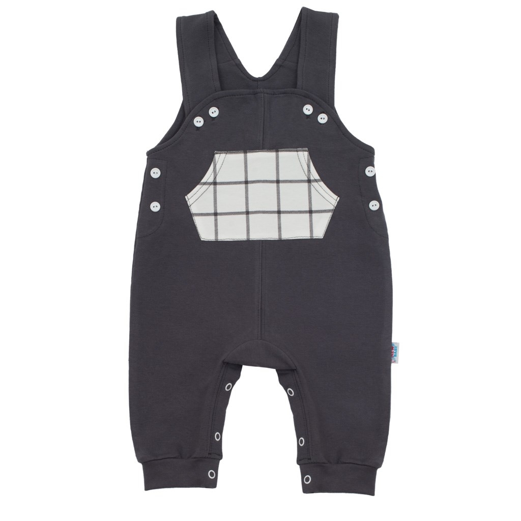 Detské záhradníčky New Baby Cool grafitové 68 (4-6m)