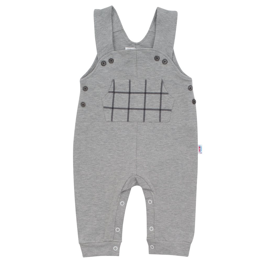 Detské záhradníčky New Baby Cool sivé 68 (4-6m)