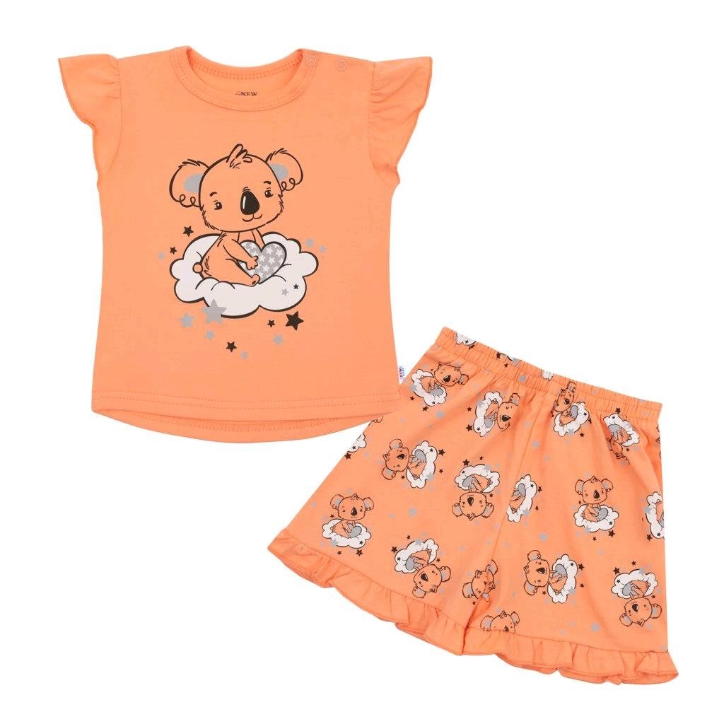 Detské letné pyžamko New Baby Dream lososové 92 (18-24m)