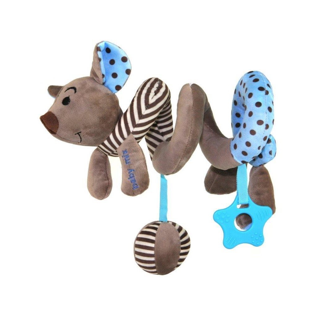 Hračka na postieľku Špirála Baby Mix Myška modrá