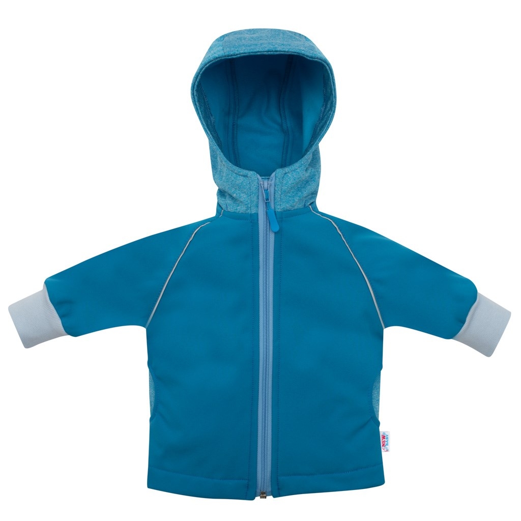 Softshellová dojčenská bundička modrá 80 (9-12m)