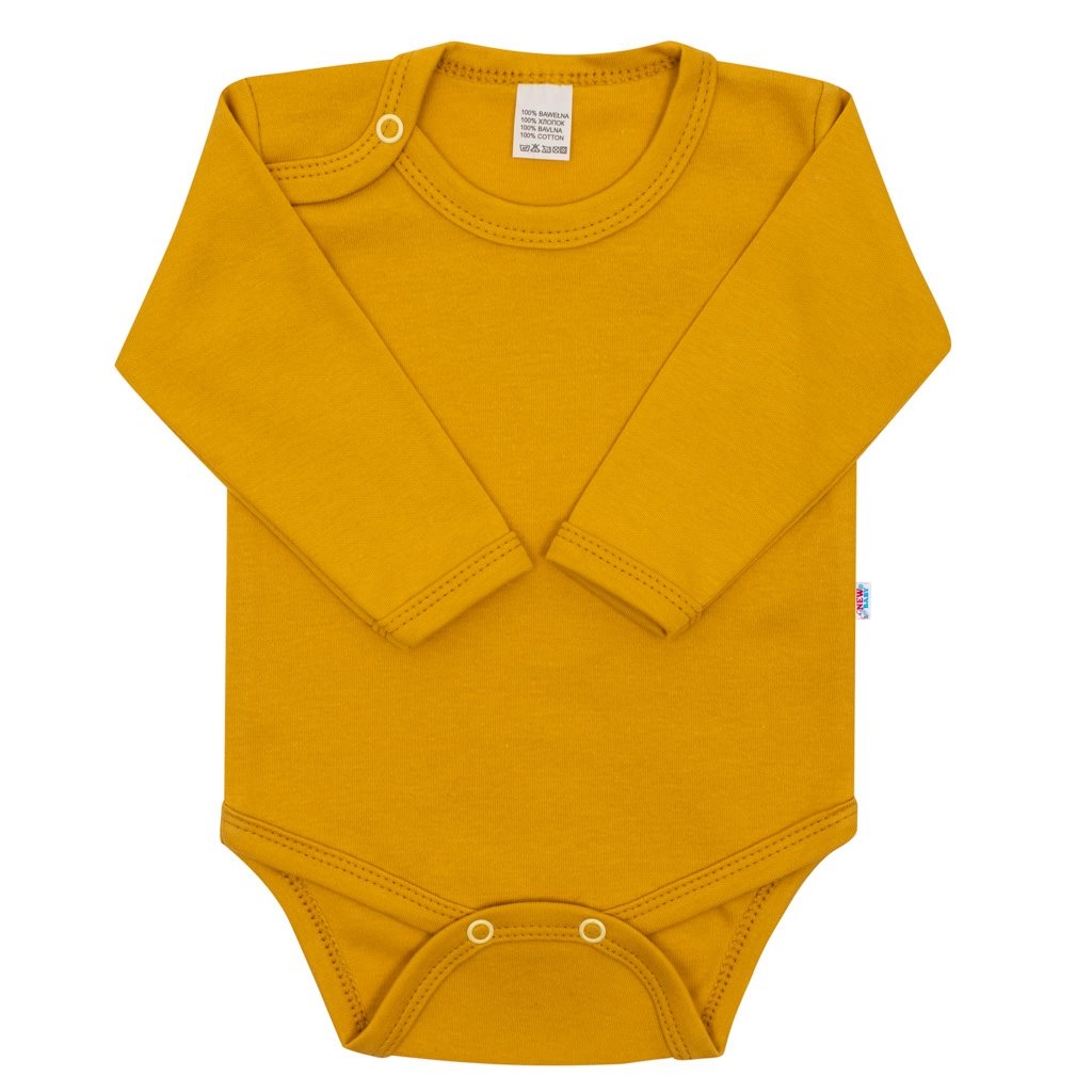 Dojčenské body New Baby Classic II horčicové 74 (6-9m)