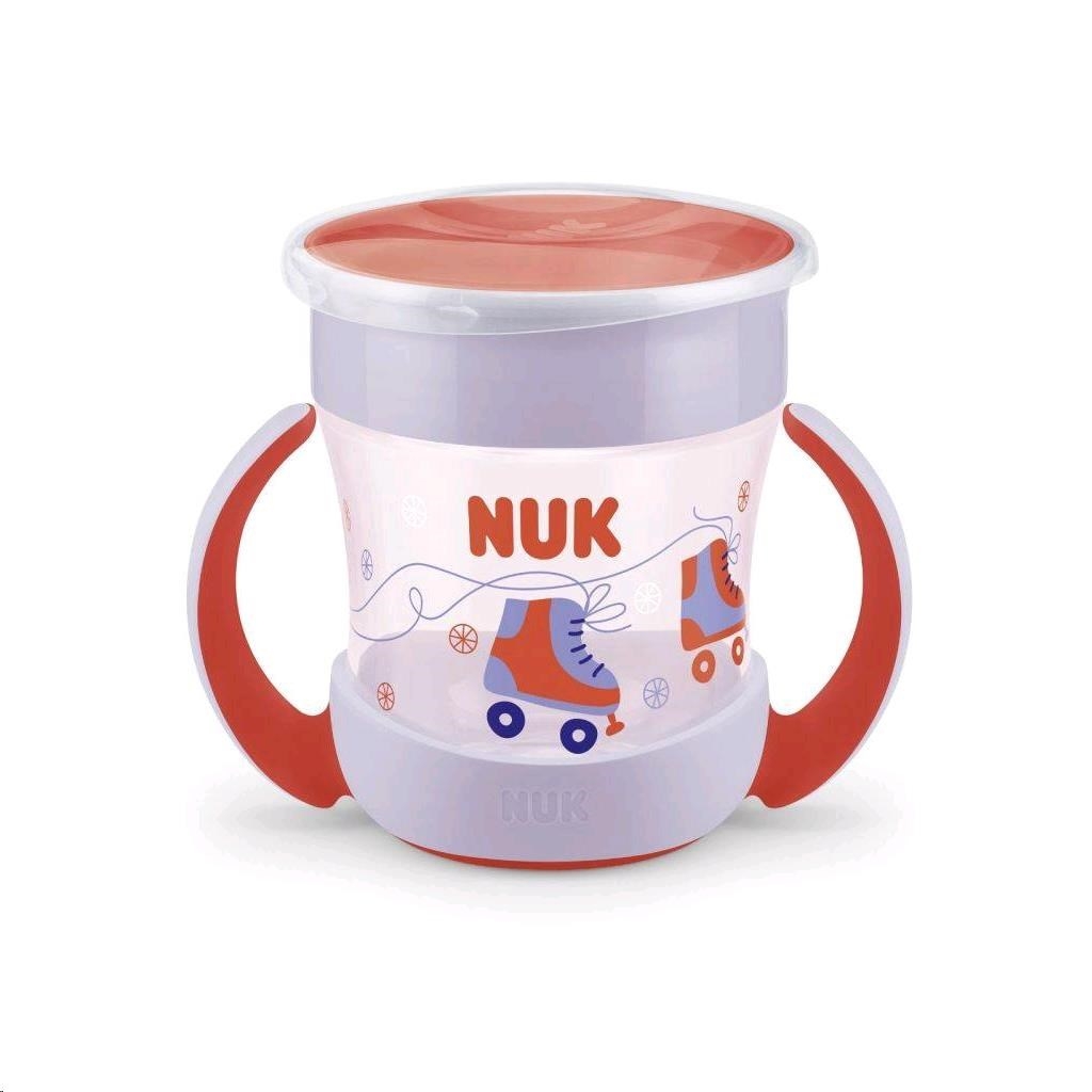 Detský hrnček Mini Magic NUK 360 ° s viečkom červená