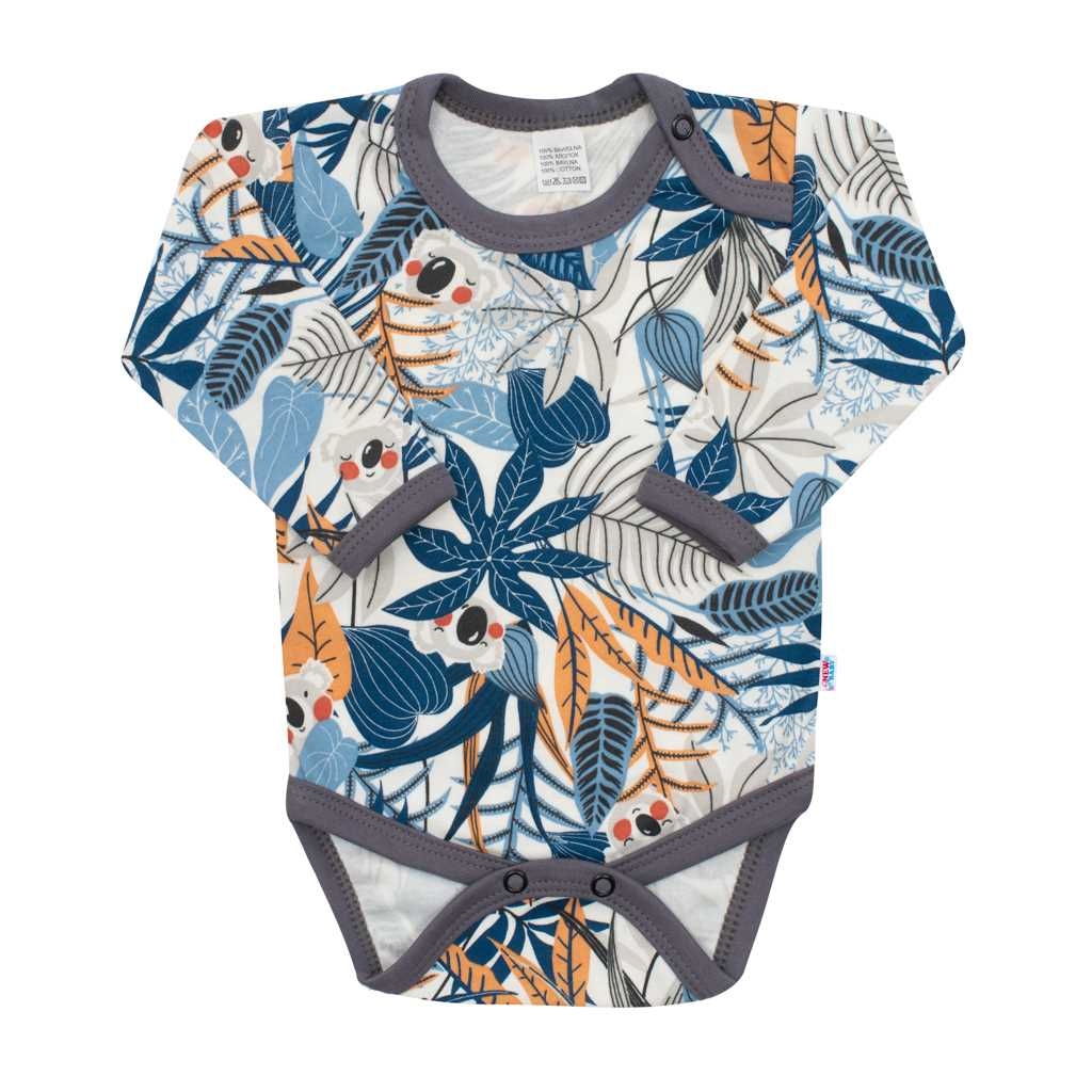 Dojčenské body New Baby Rebel graphit 74 (6-9m)