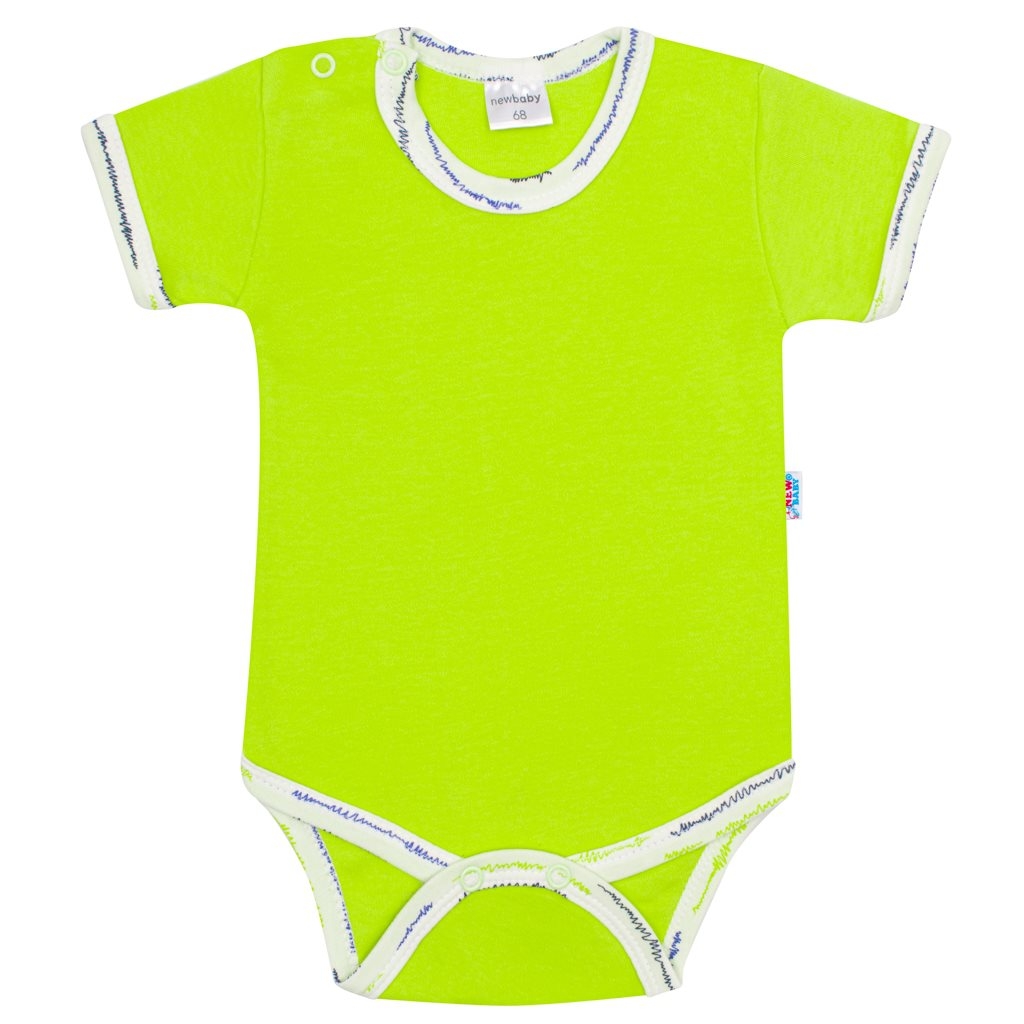 Dojčenské bavlnené body s krátkym rukávom New Baby Summertime chlapec 62 (3-6m)