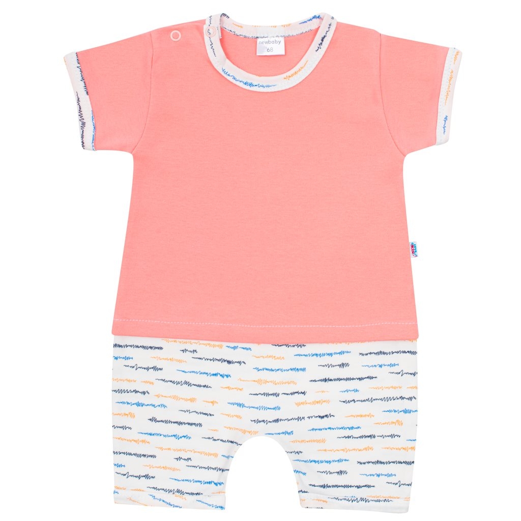 Dojčenský letný bavlnený overal New Baby Summertime dievča 86 (12-18m)