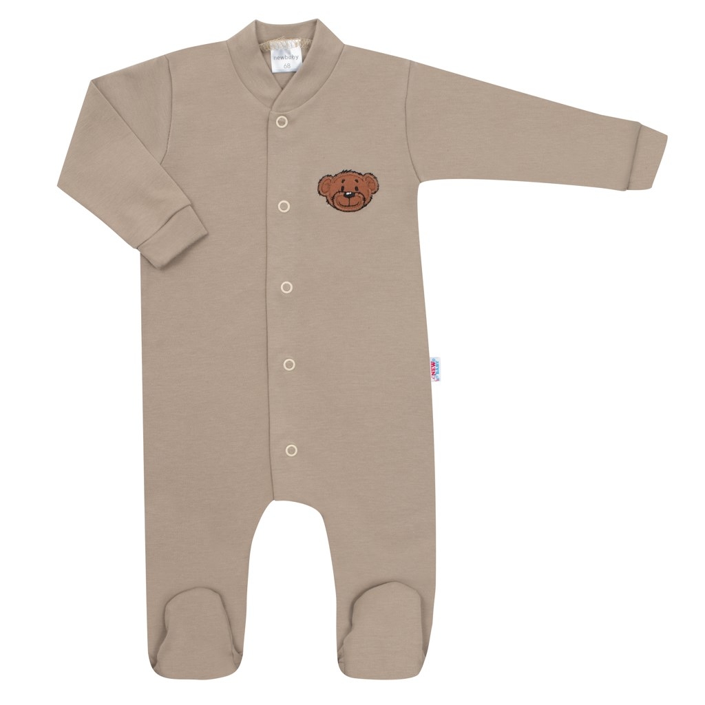 Dojčenský bavlnený overal New Baby BrumBrum latte 62 (3-6m)