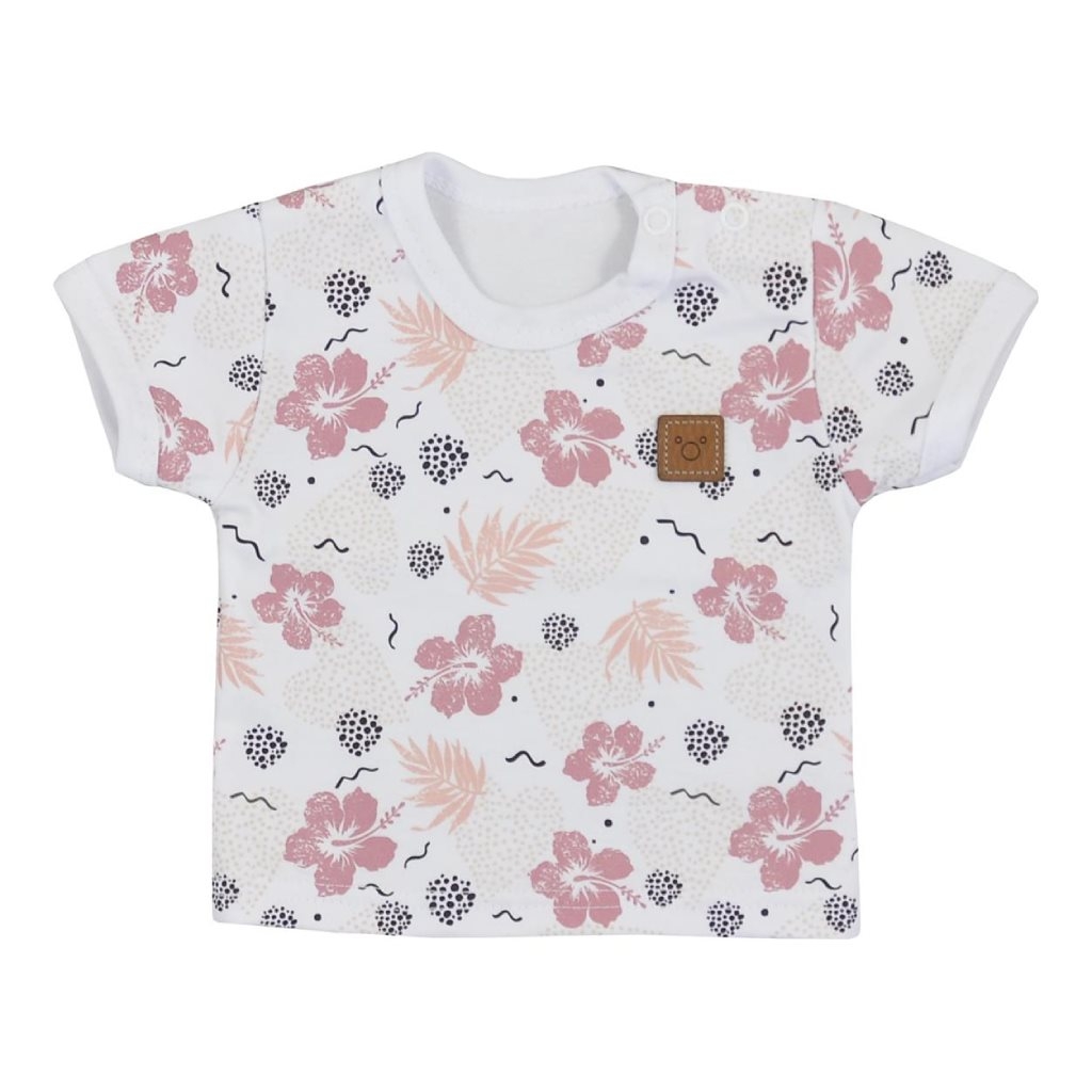 Dojčenské tričko s krátkym rukávom Koala Flowers 62 (3-6m)