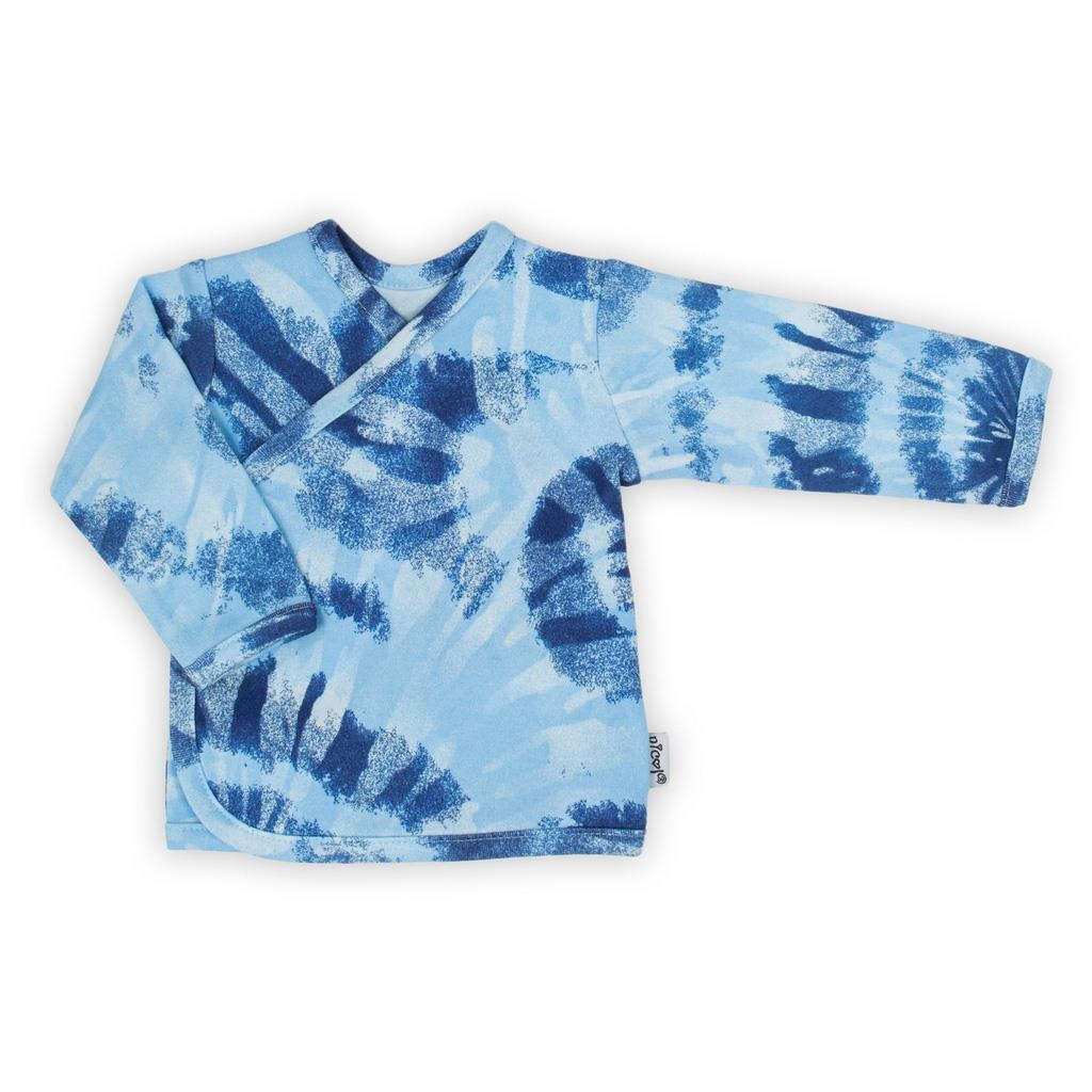 Dojčenská bavlněná košilka Nicol Tomi modrá 62 (3-6m)
