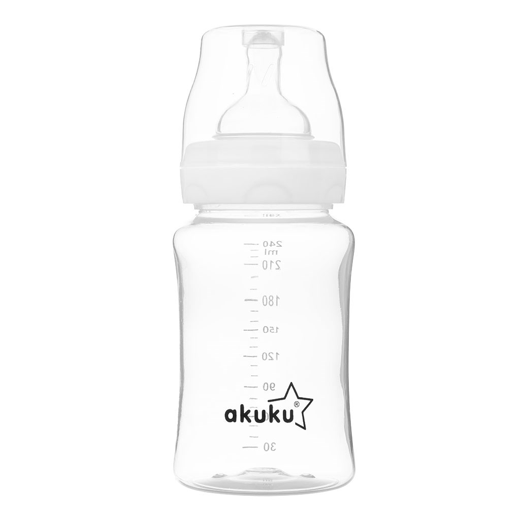 Antikoliková fľaša so širokým hrdlom Akuku 240 ml