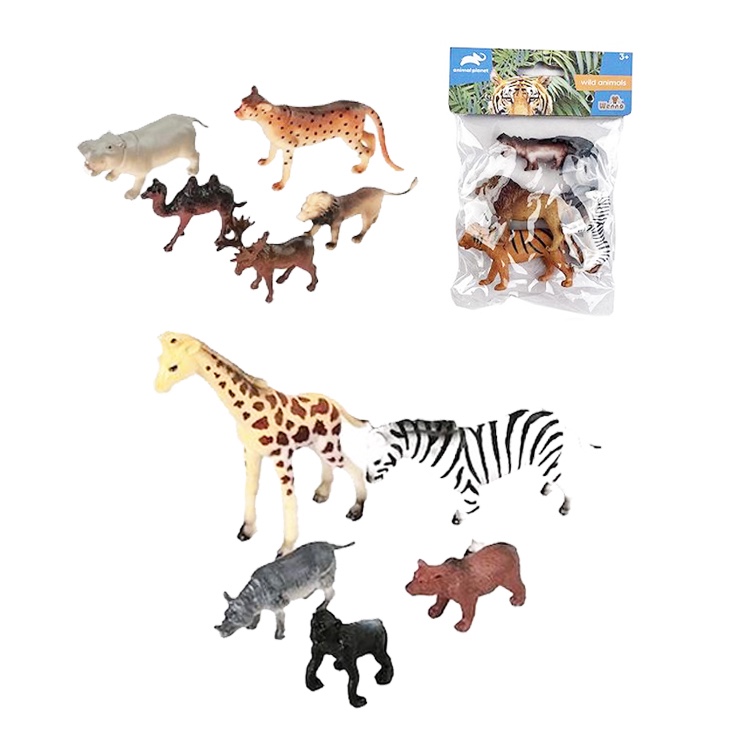 Zvieratká safari - 5 ks v balení, viacero druhov