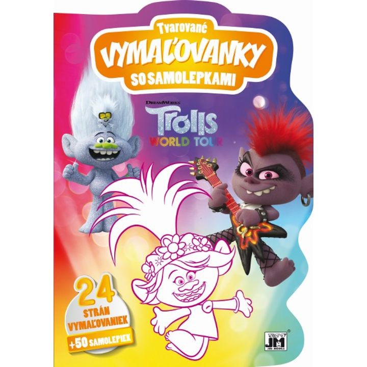 Tvarované vymaľovánky - Trolls Trolovia