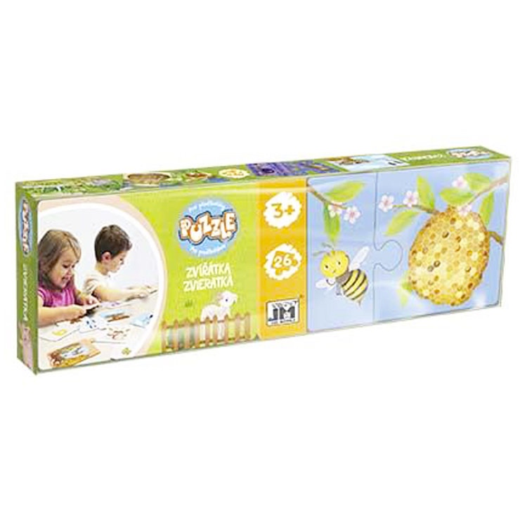 Puzzle pre predškolákov Zvieratá
