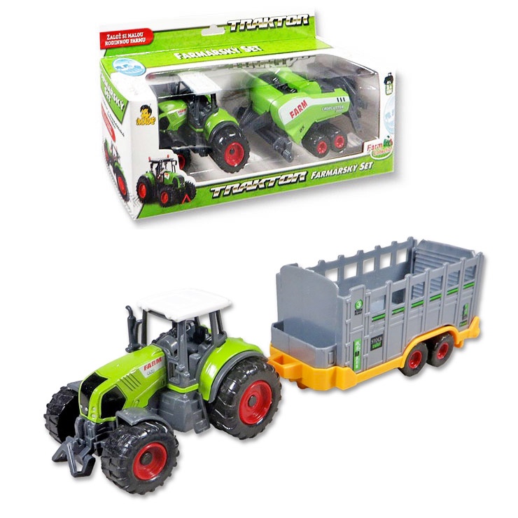 Traktor s prívesom rôzne druhy