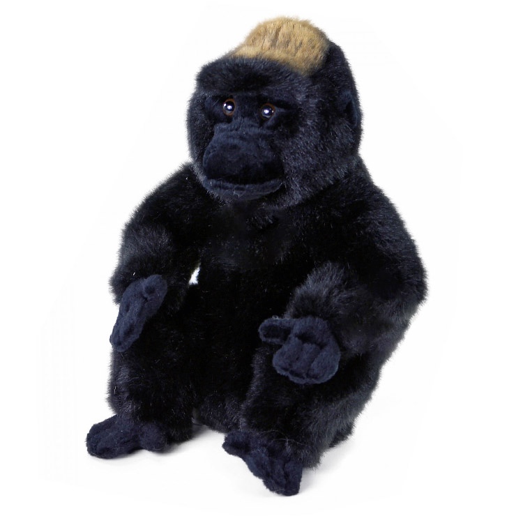 Plyšová gorila sediaca