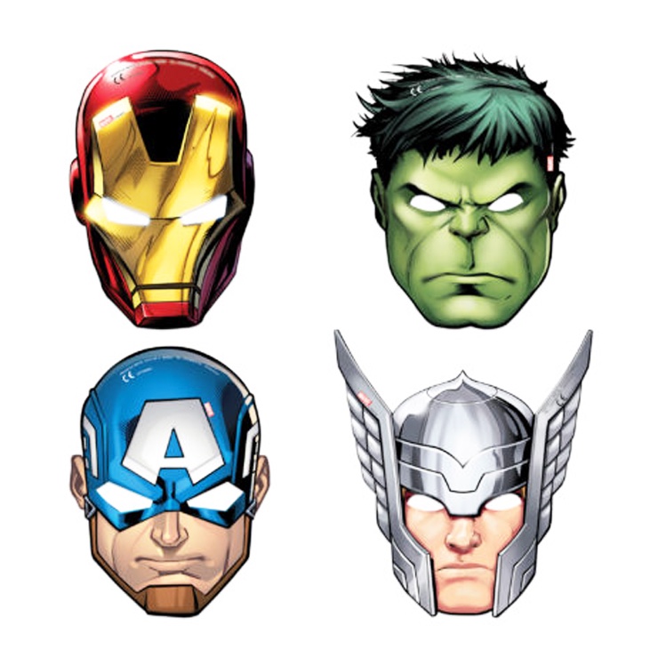 Masky Avengers - Set 6ks
