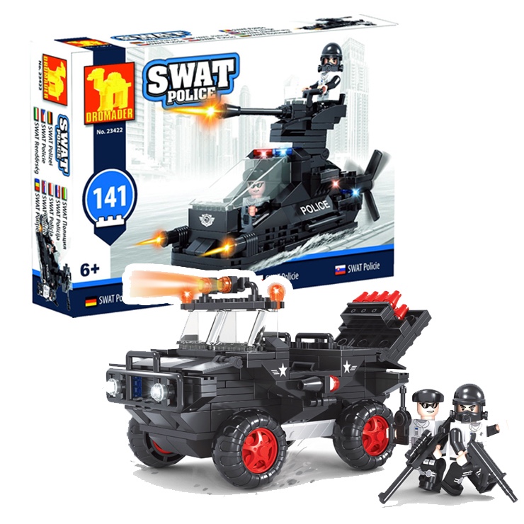 Stavebnica Polícia SWAT Auto terénne