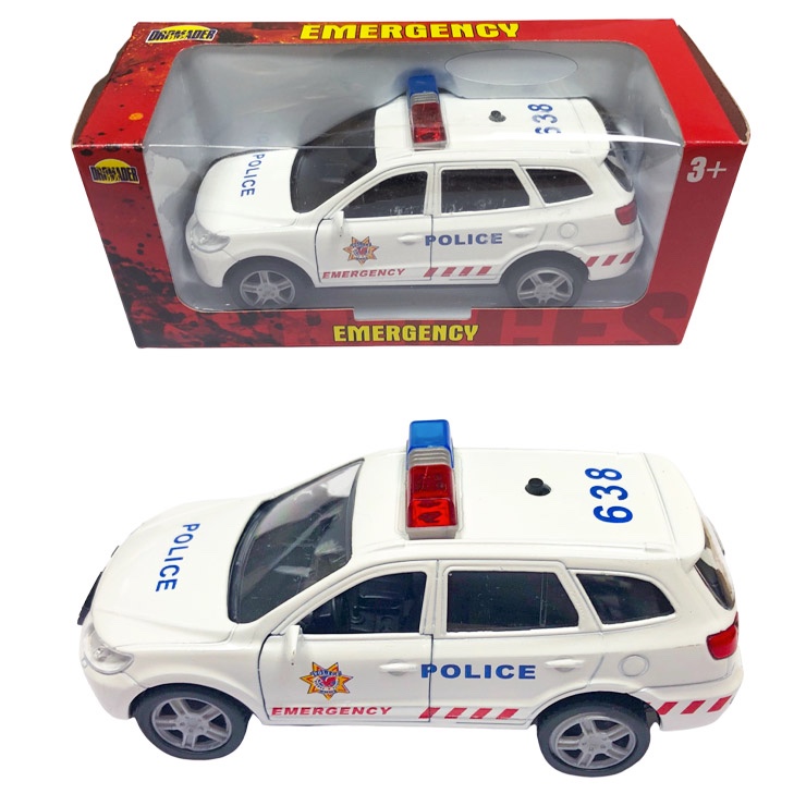 Kovové autíčko so zvukom - polícia