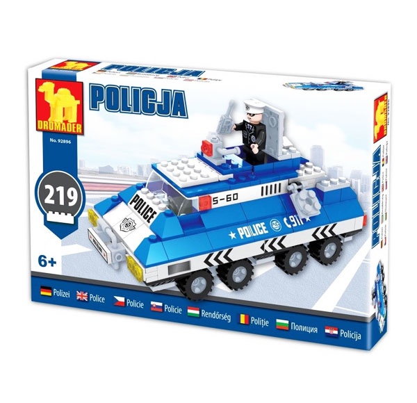 Stavebnica Transportér policajný 219 častí