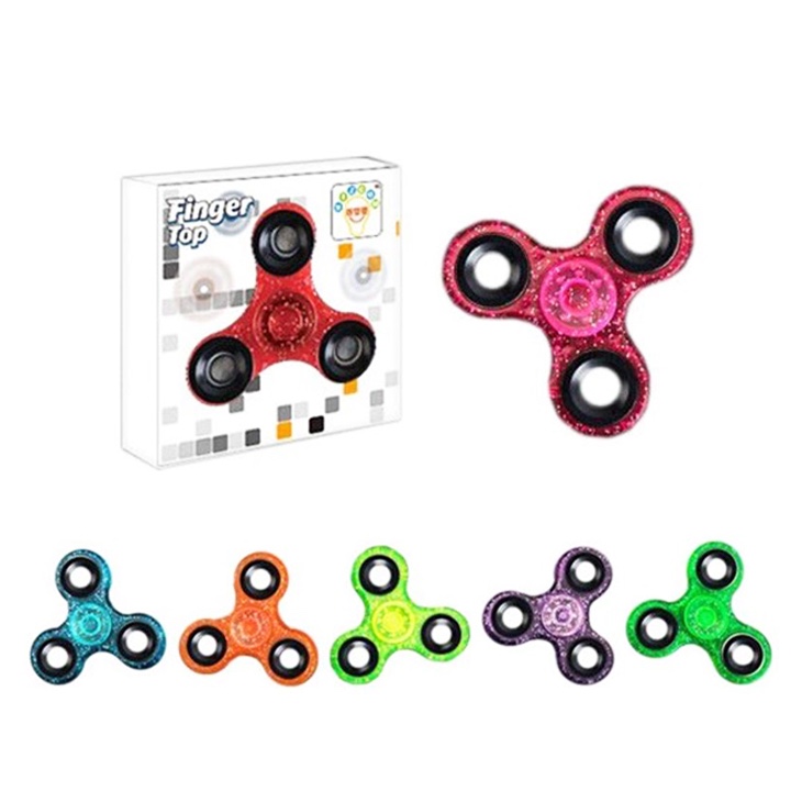 Spinner jednofarebný s trblietkami