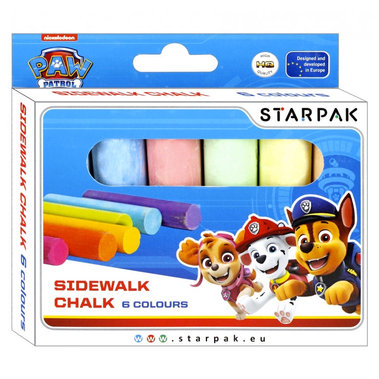 Krieda chodníková Paw Patrol 6 farieb