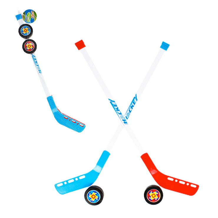 Hokej - hokejky, puk v sieťke