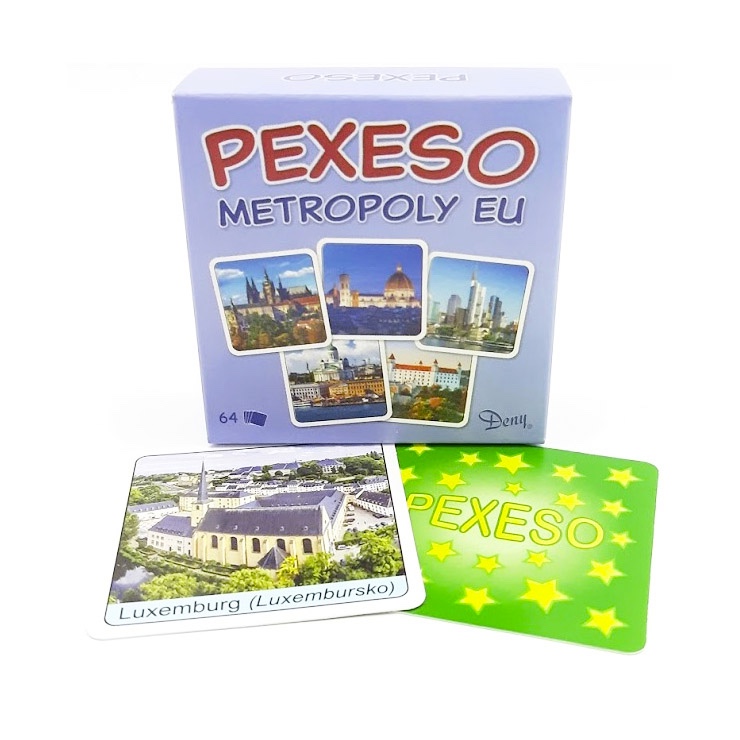 Pexeso v krabičke Metropoly Európy
