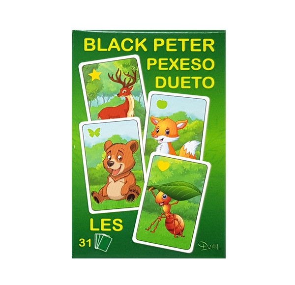 Hra čierny Peter 3v1 Les